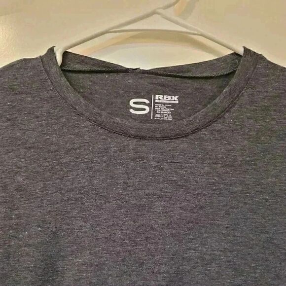 𝅺RBX Men's Charcoal Heather Gray Long Sleeve T-Shirt, NEW NWT - Picture 9 of 9